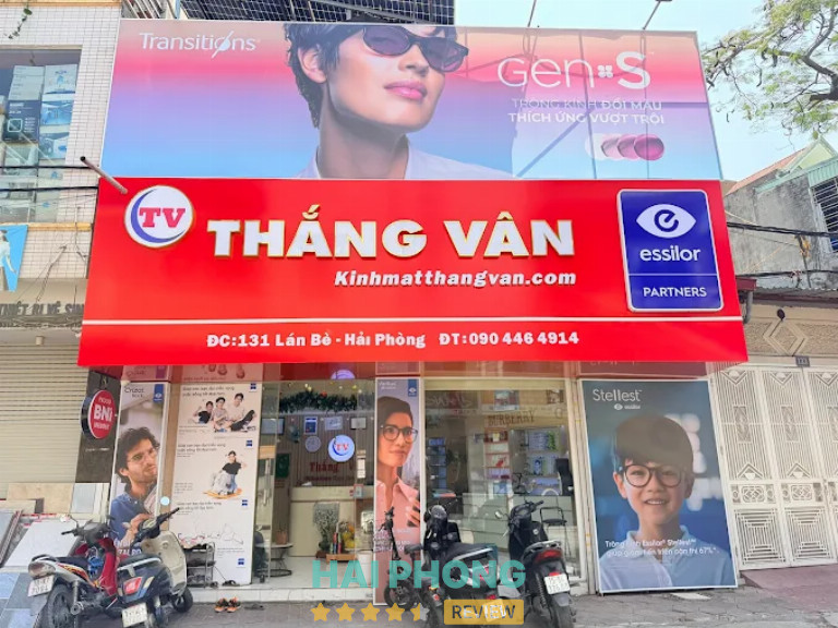Cửa hàng mắt kính ở Hải Phòng uy tín Thắng Vân
