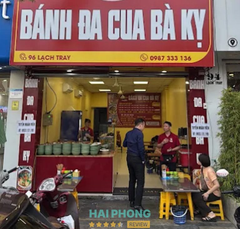 Quán bánh đa cua ở Hải Phòng