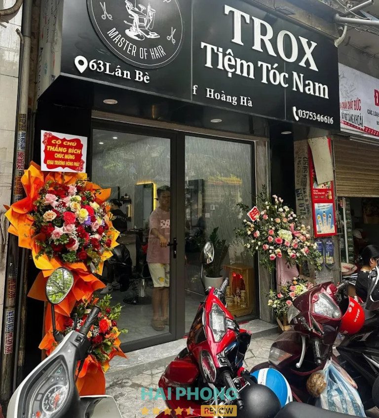 TROX Barber shop cắt tóc nam ở Hải Phòng