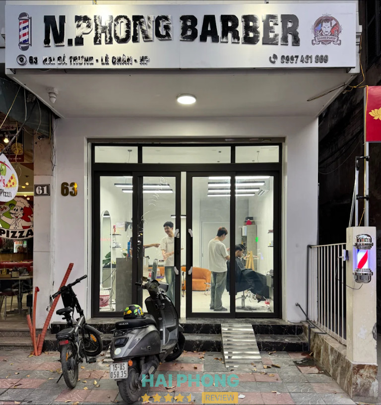 N PHONG Barber shop cắt tóc nam ở Hải Phòng