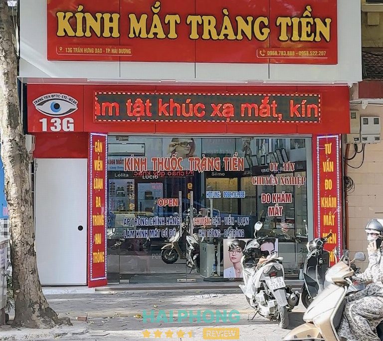 Địa chỉ cắt kính cận ở Hải Dương Kính Mắt Tràng Tiền