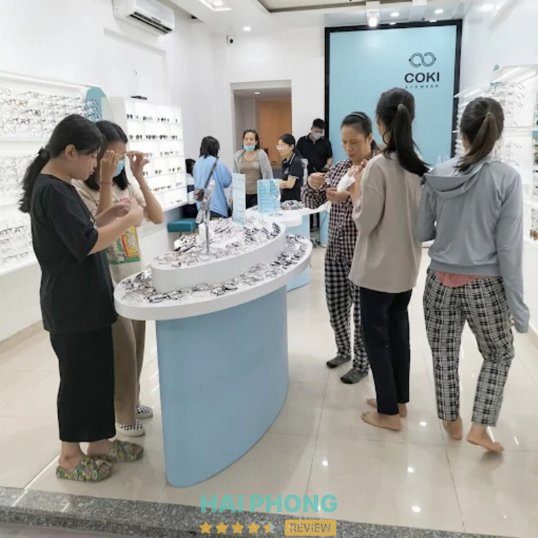 Kính mắt COKI cắt kính cận ở Hải Phòng