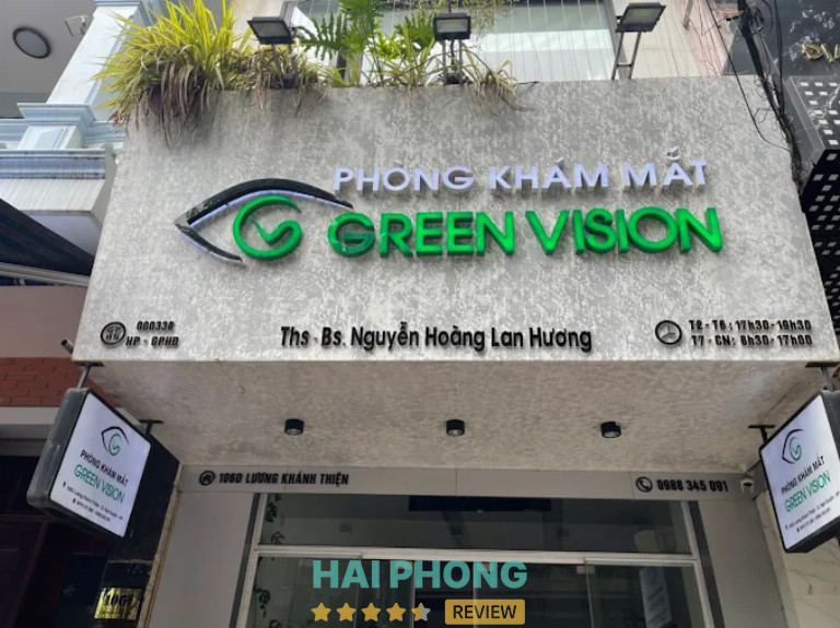 Phòng Khám Mắt Green Vision cắt kính cận ở Hải Phòng
