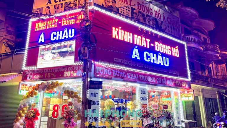 Kính Mắt - Đồng Hồ Á Châu cắt kính cận ở Hải Phòng