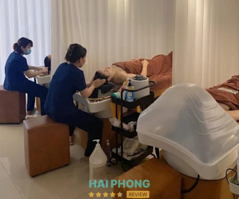 B. Lab là tiệm gội đầu dưỡng sinh ở phường Lê Chân uy tín