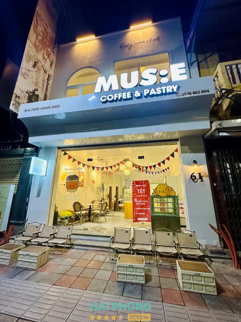 Bài đánh giá về Mus:e Coffee & Pastry, Hải Phòng