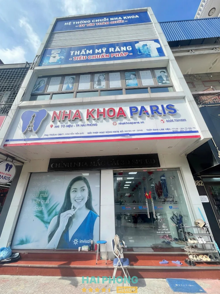 Bài đánh giá về Nha khoa Paris, Hải Phòng